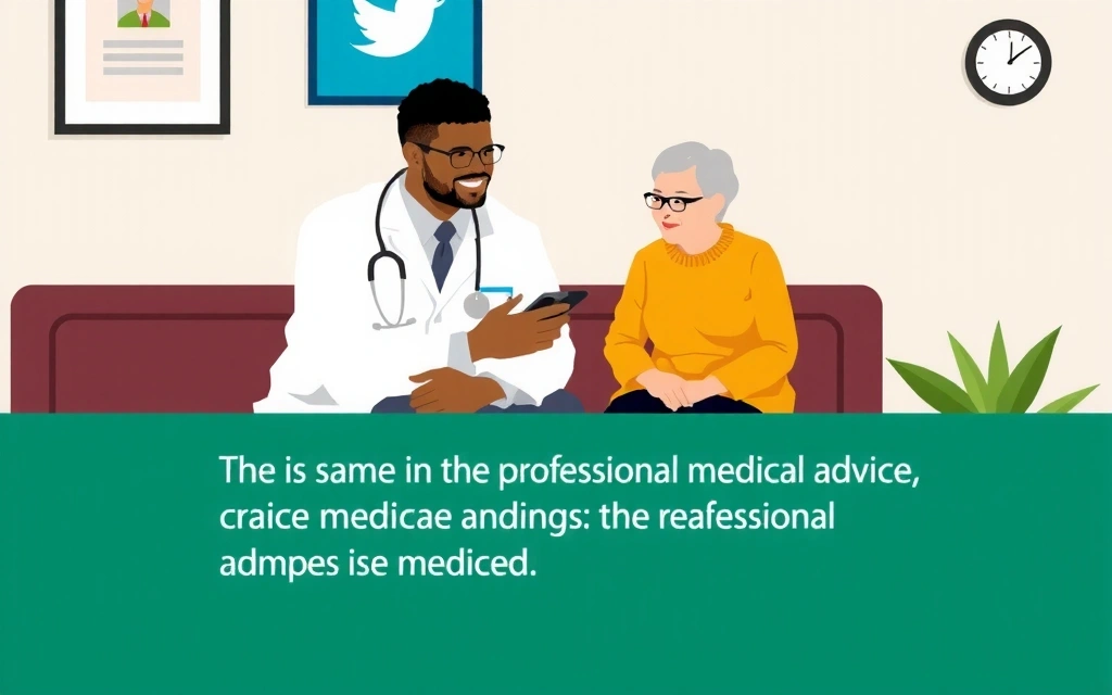 Lekarz rozmawiający z pacjentem, podkreślający potrzebę konsultacji medycznej